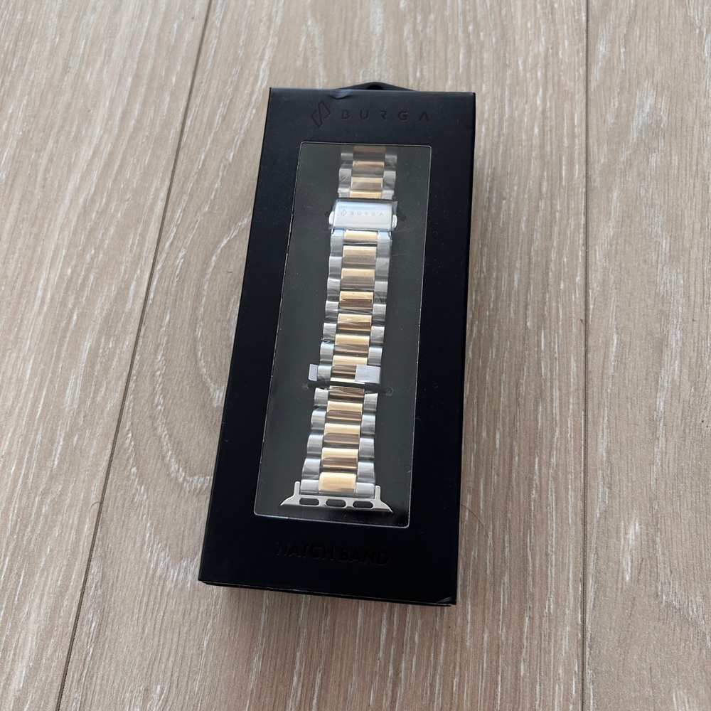 Two Tone Metal Apple Watch Band